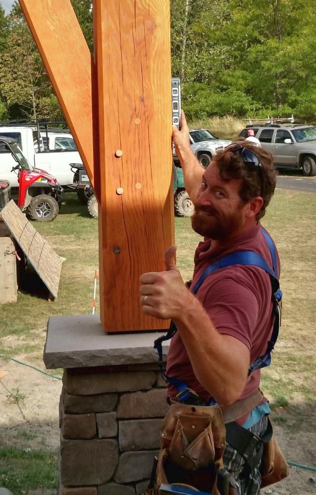 Be sure you have a level that’s of good size for the project you’re taking on. Long-time carpenter and project manager, Kevin, gave us a good laugh by checking a timber with his “handy” level.
