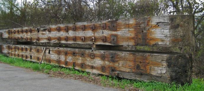 37″ x 42″ x 48′ timbers from the Welland Canal Lock. The trees were at least 400 years old when they were harvested in the early 1900’s. 