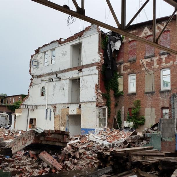 American Encaustic Tiling Company wood reclaimed by Pioneer Millworks in Rochester, NY