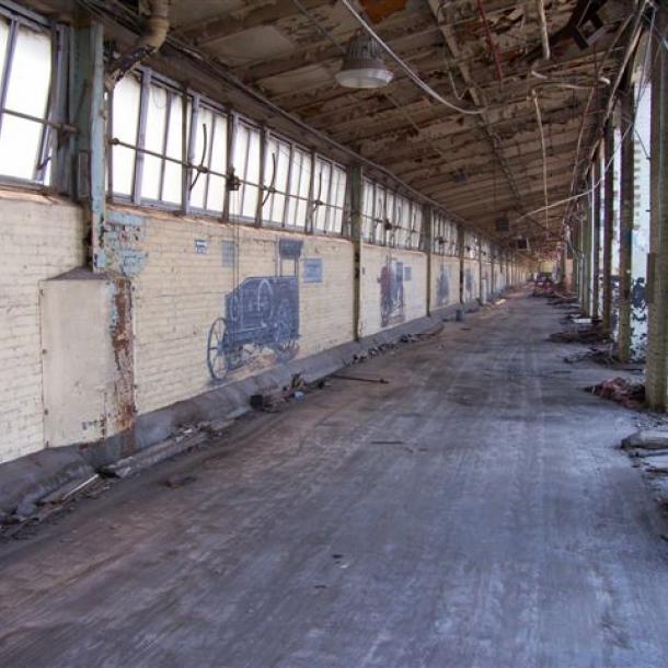 Pioneer Millworks reclaims wood from the McCormick Harvesting Machine Company Farmall