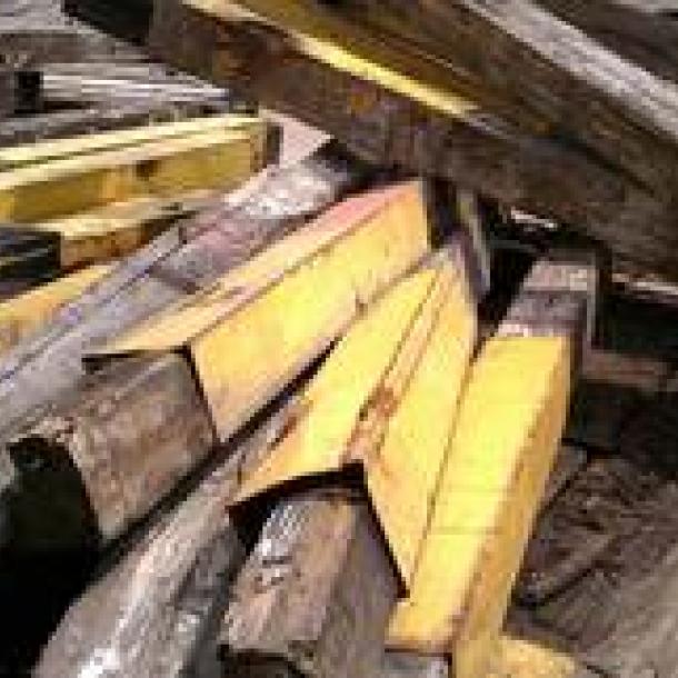 Pioneer Millworks reclaims timbers from Wehrle Stove factory in Newark, Ohio