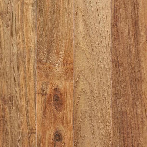 Engineered Wire Brushed Teak Unfinished