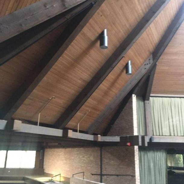 Pioneer Millworks Reclaimed Douglas fir timbers from Indian Lakes Hotel Chicago, IL