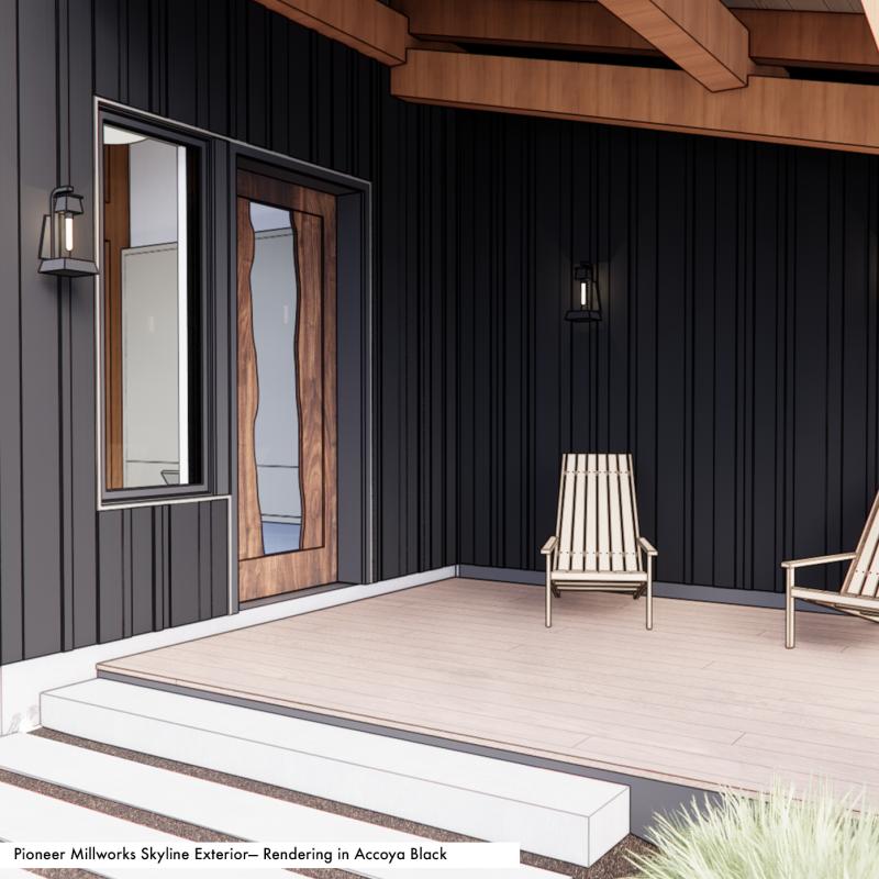 Pioneer Millworks Multidimentional Siding Skyline in Black