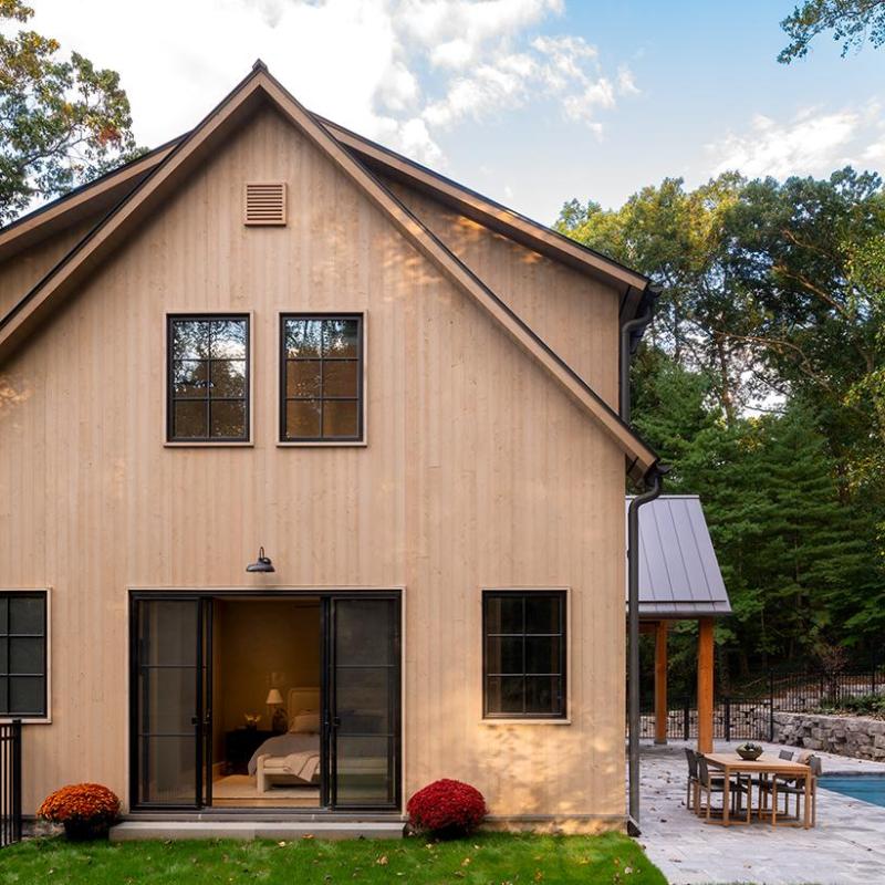 Pioneer Millworks Larch Siding in Salt Flats. Photo by Rebecca McAlpin